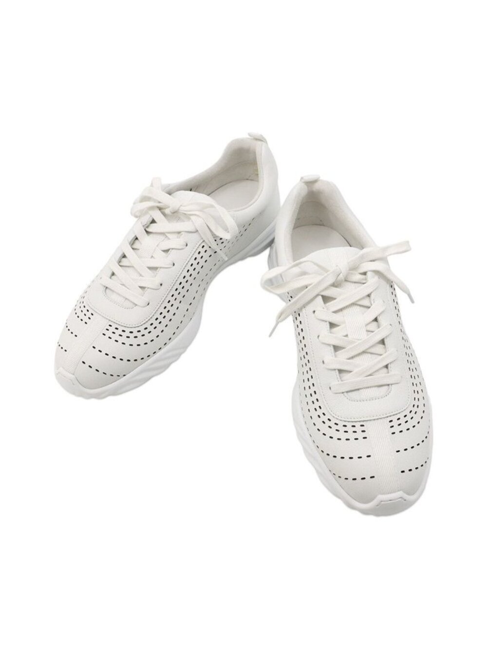 Hermes Sneakers Neon Shoes White
